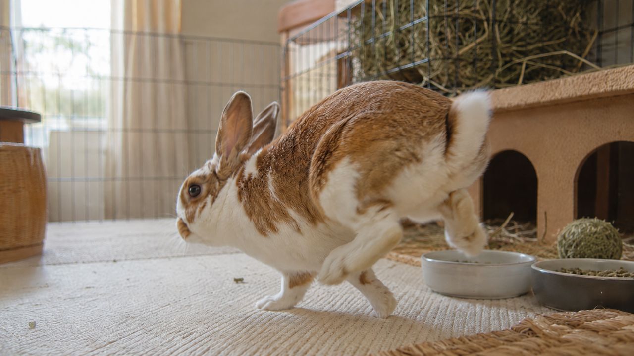 Rabbit thumping back foot warning UK owner guide